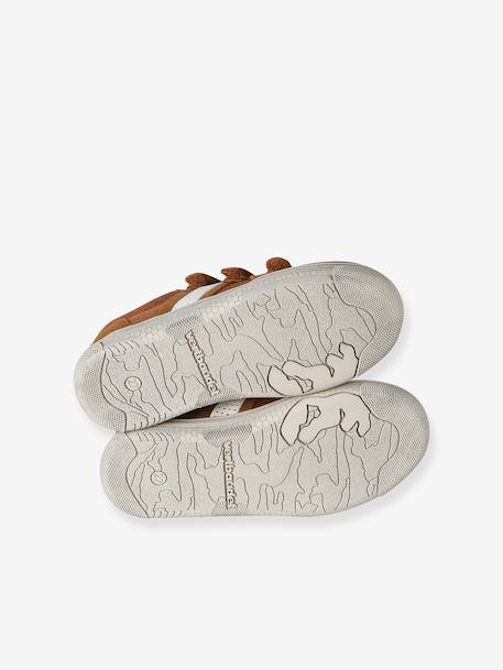 Synthetische baskets met klittenband voor jongens bruin - vertbaudet enfant 