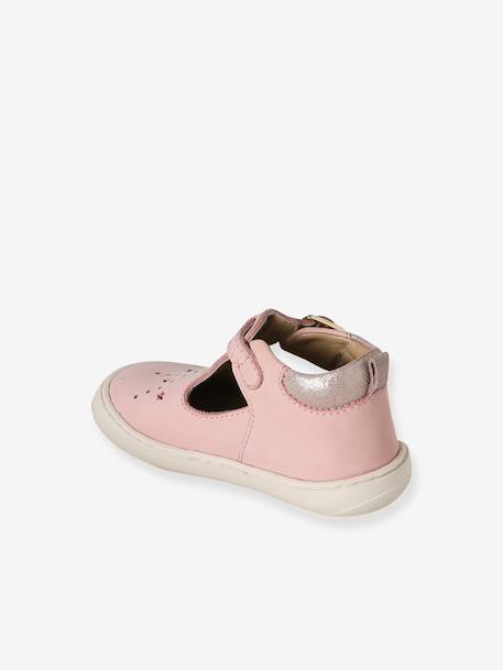 Chaussures premiers pas bébé à boucle or+rose - vertbaudet enfant 