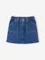Jeans meisjesrok van Basics lichtblauw+middenblauw - vertbaudet enfant 