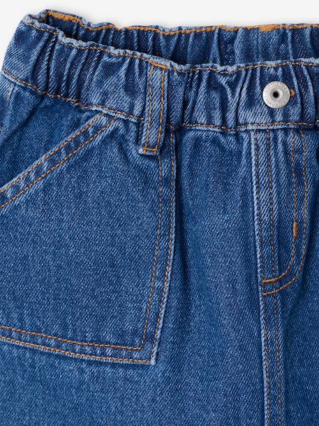 Jeans meisjesrok van Basics lichtblauw+middenblauw - vertbaudet enfant 