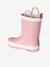 Bottes de pluie fille caoutchouc imprimé collection maternelle beige imprimé+rose imprimé - vertbaudet enfant 
