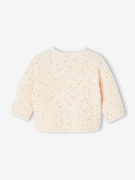 Cardigan met gekruiste opening voor pasgeborenen antraciet+gemêleerd beige+vanille - vertbaudet enfant 