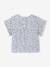 T-shirt voor babymeisjes met print ecru+marineblauw - vertbaudet enfant 