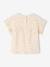 T-shirt voor babymeisjes met print ecru+marineblauw - vertbaudet enfant 