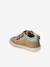 Babyslofjes van zacht leer met antislip beige+blauw+bruin+chocoladebruin+felblauw+groen+oceaanblauw+okergeel+saliegroen+veel beige+veel bruin+veel groen - vertbaudet enfant 