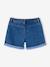 Short en jean fille bleu clair+bleu moyen+denim brut - vertbaudet enfant 