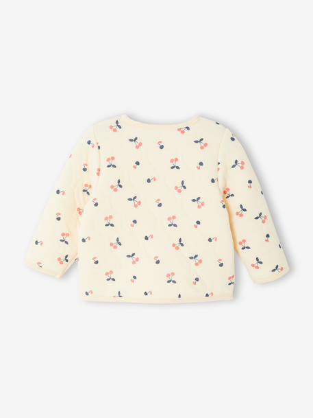Gewatteerd vestje voor babymeisjes vanille - vertbaudet enfant 