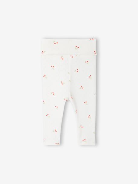 Legging baby meisjes opengebreide stof ecru - vertbaudet enfant 