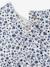 T-shirt voor babymeisjes met print ecru+marineblauw - vertbaudet enfant 
