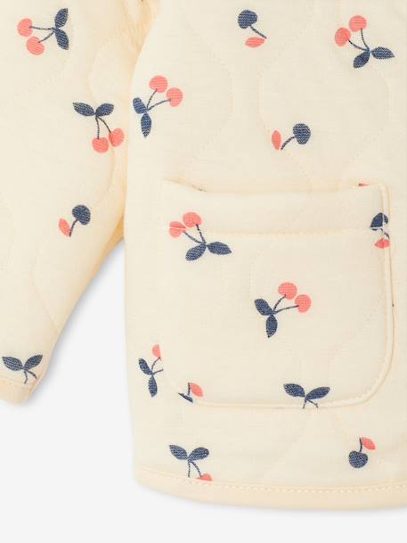 Gewatteerd vestje voor babymeisjes vanille - vertbaudet enfant 
