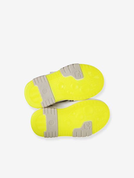 Baskets bébé synthétique lacets élastiqués lot beige - vertbaudet enfant 