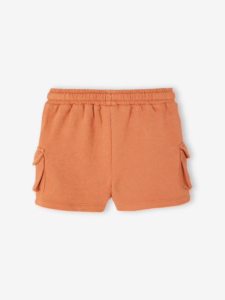 Short style battle bébé en molleton texturé kaki+noisette - vertbaudet enfant 