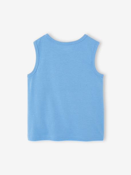 Lot de 2 débardeurs garçon lot blanc+lot bleu - vertbaudet enfant 