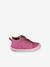 Baby eerste stapjes, veterschoenen van soepel leer bruin+donkerbruin+fuchsia+goudgeel+rozen - vertbaudet enfant 