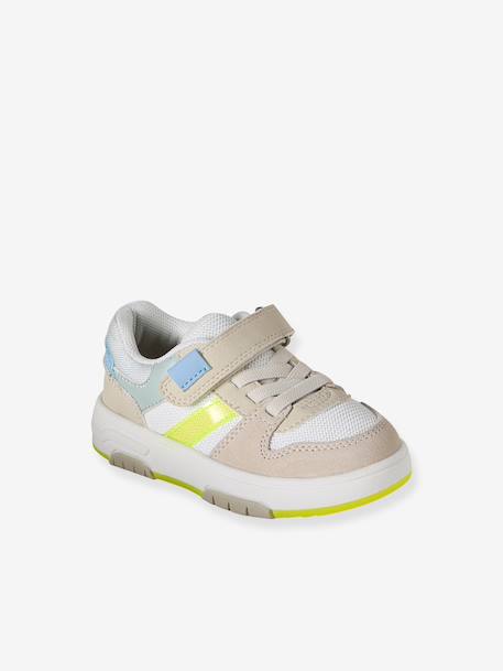 Baskets bébé synthétique lacets élastiqués lot beige - vertbaudet enfant 