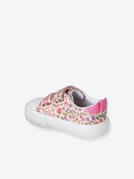 Baskets scratchées bébé rayé bleu+rose imprimé - vertbaudet enfant 