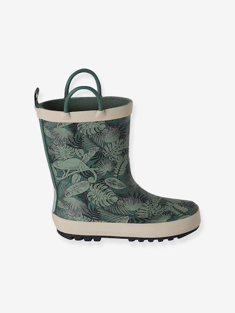 Bottes de pluie enfant collection maternelle lot bleu+vert imprimé - vertbaudet enfant 