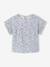 T-shirt voor babymeisjes met print ecru+marineblauw - vertbaudet enfant 