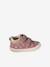 Zachte lederen baby-slofjes voor de eerste stapjes beige, bedrukt+blauw, bedrukt+brons+goud+groen, bedrukt+oudroze+roze (poederkleur)+roze, bedrukt+rozen+turquoiseblauw+veel roze+zachtpaars - vertbaudet enfant 