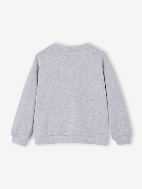 Sweat fille Rolling Stones gris chiné - vertbaudet enfant 