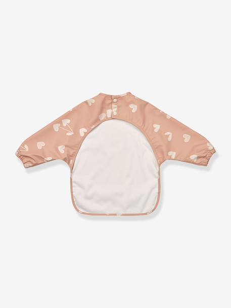 Slabbetje met mouwen Merle - LIEWOOD ecru+geel+geel, bedrukt+lichtroze+rouge+rozen+wit - vertbaudet enfant 