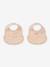 Lot 2 bavoirs Ember beige+rose - vertbaudet enfant 