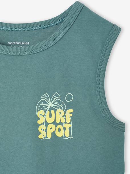 Débardeur garçon print surf vert d'eau - vertbaudet enfant 