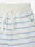 Ensemble bébé t-shirt et short Snoopy rayé bleu - vertbaudet enfant 