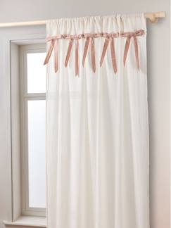 -Rideau tube tamisant en gaze de coton