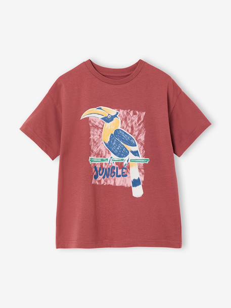 T-shirt garçon manches courtes terracotta - vertbaudet enfant 