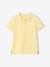 Polo garçon manches courtes broderie poitrine blanc+bleu+jaune pâle+kaki clair+MARINE+terracotta - vertbaudet enfant 