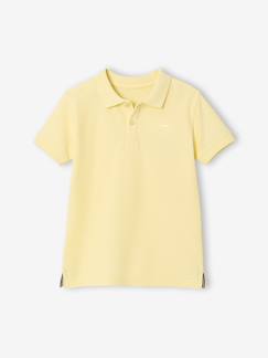 -Poloshirt met korte mouwen voor jongens met borduurwerk op de borst