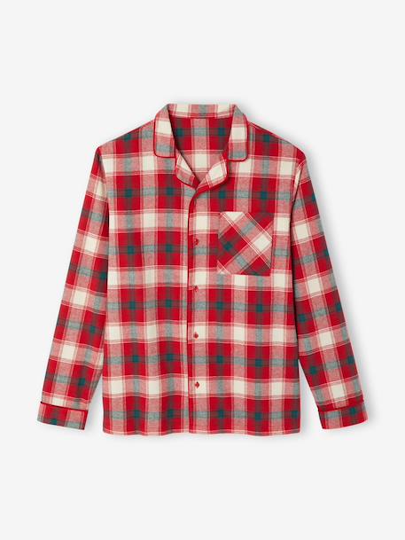 Pyjama homme flanelle noël capsule famille carreaux rouge - vertbaudet enfant 