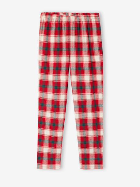 Pyjama homme flanelle noël capsule famille carreaux rouge - vertbaudet enfant 