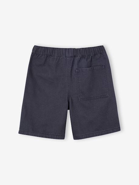 Bermuda garçon en twill anthracite+camel - vertbaudet enfant 