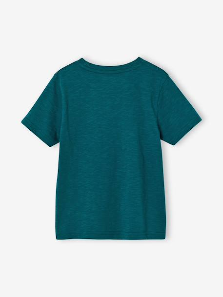 T-shirt animal ludique garçon vanille+vert - vertbaudet enfant 