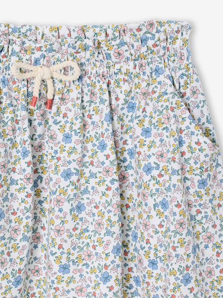 Jupe tournante imprimée fille beige+blanc imprimé+menthe+rose pâle - vertbaudet enfant 