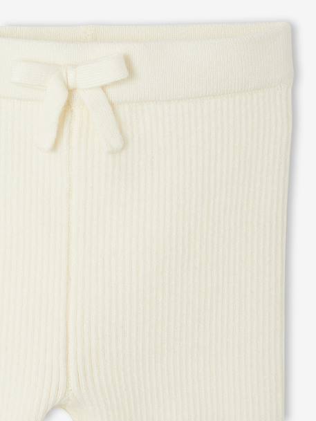 Legging en tricot bébé beige+vanille+vert de gris+vieux rose - vertbaudet enfant 