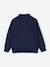 Sweat zippé garçon col camionneur marine+rouge+vert sapin - vertbaudet enfant 