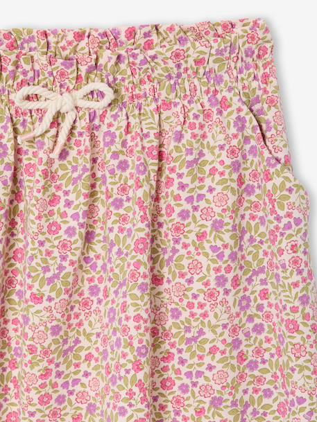 Jupe tournante imprimée fille beige+blanc imprimé+menthe+rose pâle - vertbaudet enfant 