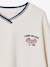 Sweat garçon col V écru - vertbaudet enfant 