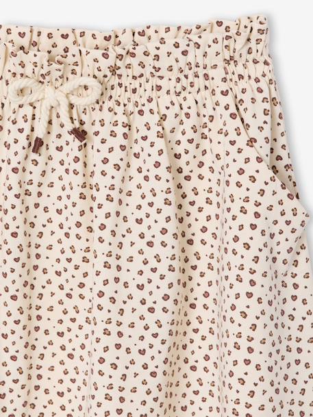Jupe tournante imprimée fille beige+blanc imprimé+menthe+rose pâle - vertbaudet enfant 