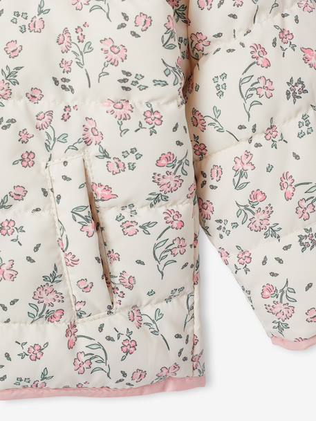 Licht donsjack voor babymeisjes ecru - vertbaudet enfant 