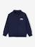 Sweater met rits voor jongens met een opstaande kraag dennen+marineblauw+rood - vertbaudet enfant 