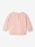 Baby sweater met bedrukte boodschap framboos+roze (poederkleur)+vanille - vertbaudet enfant 
