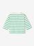 T-shirt bébé rayé pressionné dos rayé vert+rouge - vertbaudet enfant 