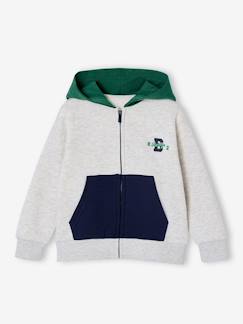 -Sweat garçon zippéà capuche