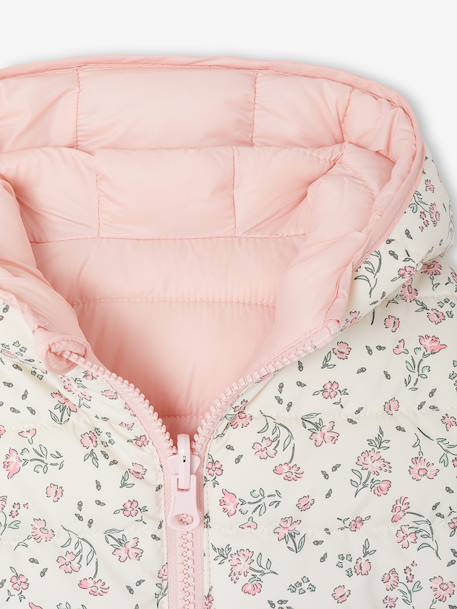 Licht donsjack voor babymeisjes ecru - vertbaudet enfant 
