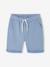 Bermuda garçon en molleton bleu chambray+marine grisé+noix de pécan - vertbaudet enfant 
