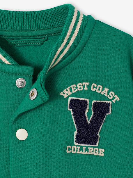 Blouson teddy bébé en molleton vert - vertbaudet enfant 